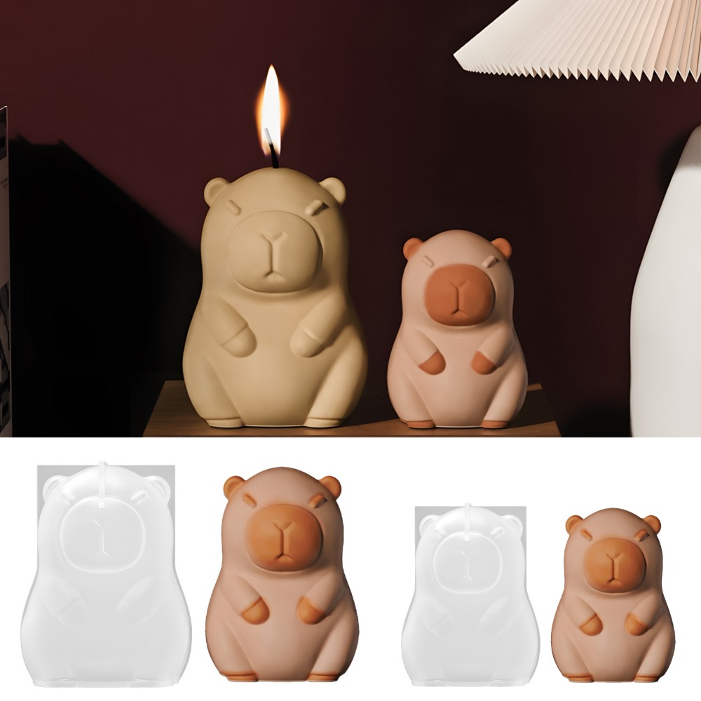 Candle Making Supplies For Beginners - 스탠딩 카피바라 향초 실리콘 몰드 3D