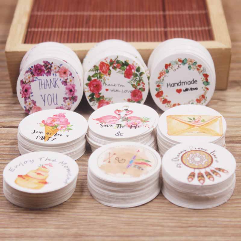 Kraft Hang Tag - 100pcs 화이트/크래프트 종이 선물 교수형 태그