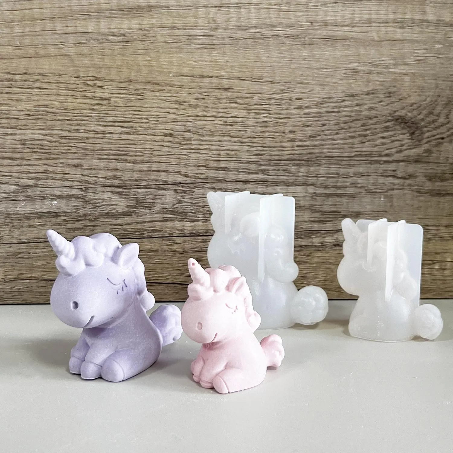 Candle Making Supplies For Beginners - 3D 기하학 실리콘 유니콘 고양이 사슴