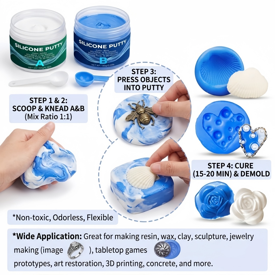 실리콘 퍼티 몰드 제작 용품 석고 양초 비누 몰드용으로 - Candle Supplies To Make Candles 리뷰 및 가격