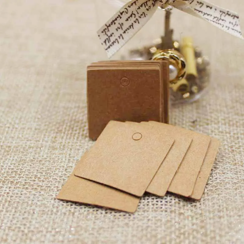 100pcs 2.5*2.5cm 작은 크기 정사각형 의류 - Kraft Hang Tag 리뷰 및 가격