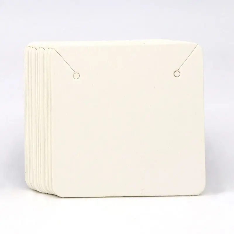 50PCS 5x5cm 빈 크래프트 종이 쥬얼리 디스플레 - Kraft Hang Tag 리뷰 및 가격