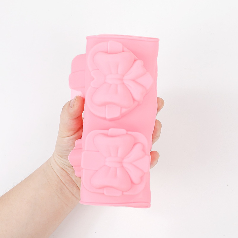 사각형 하트 모양 실리콘 몰드 6구 보우 디자인 수제  - Candle Making Supplies For Beginners 리뷰 및 가격