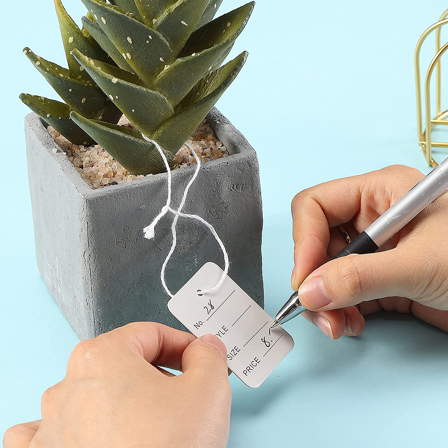 100 개/몫 3.5x5cm 가격 태그 DIY 쥬얼리에 - Kraft Hang Tag 리뷰 및 가격