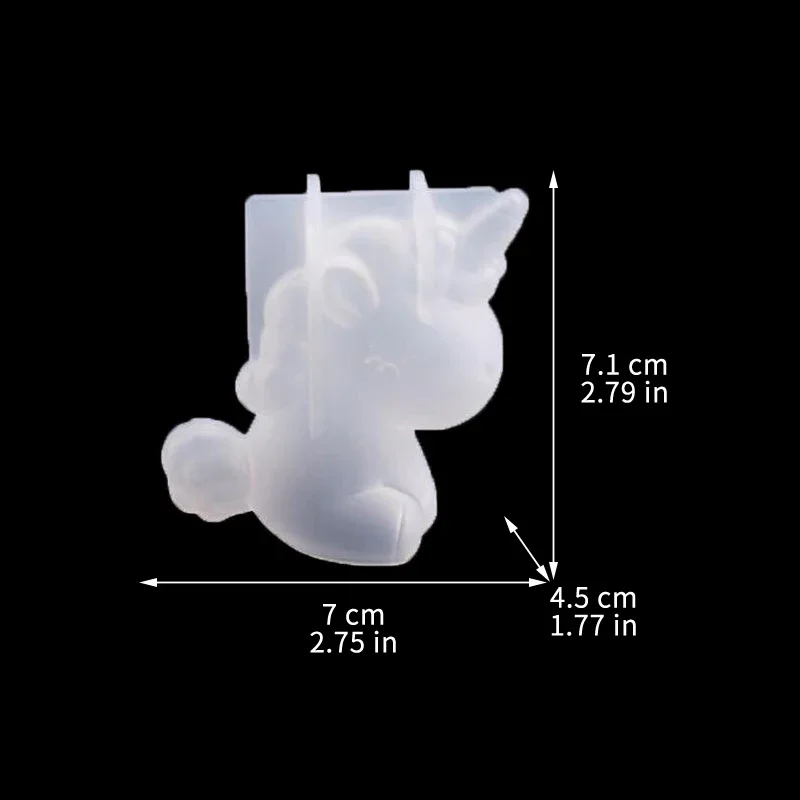 3D 기하학 실리콘 유니콘 고양이 사슴 곰 금형 비누  - Candle Making Supplies For Beginners 리뷰 및 가격