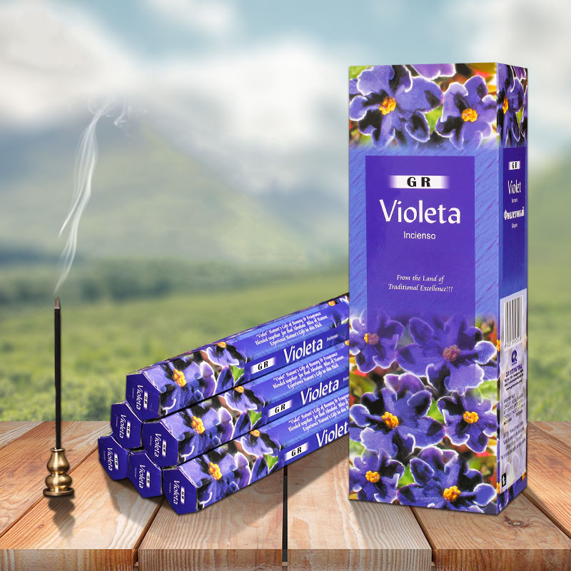 인도 향 Violeta 향수 큰 상자 향 스틱 꽃 풍미 - Candle Supplies India 리뷰 및 가격