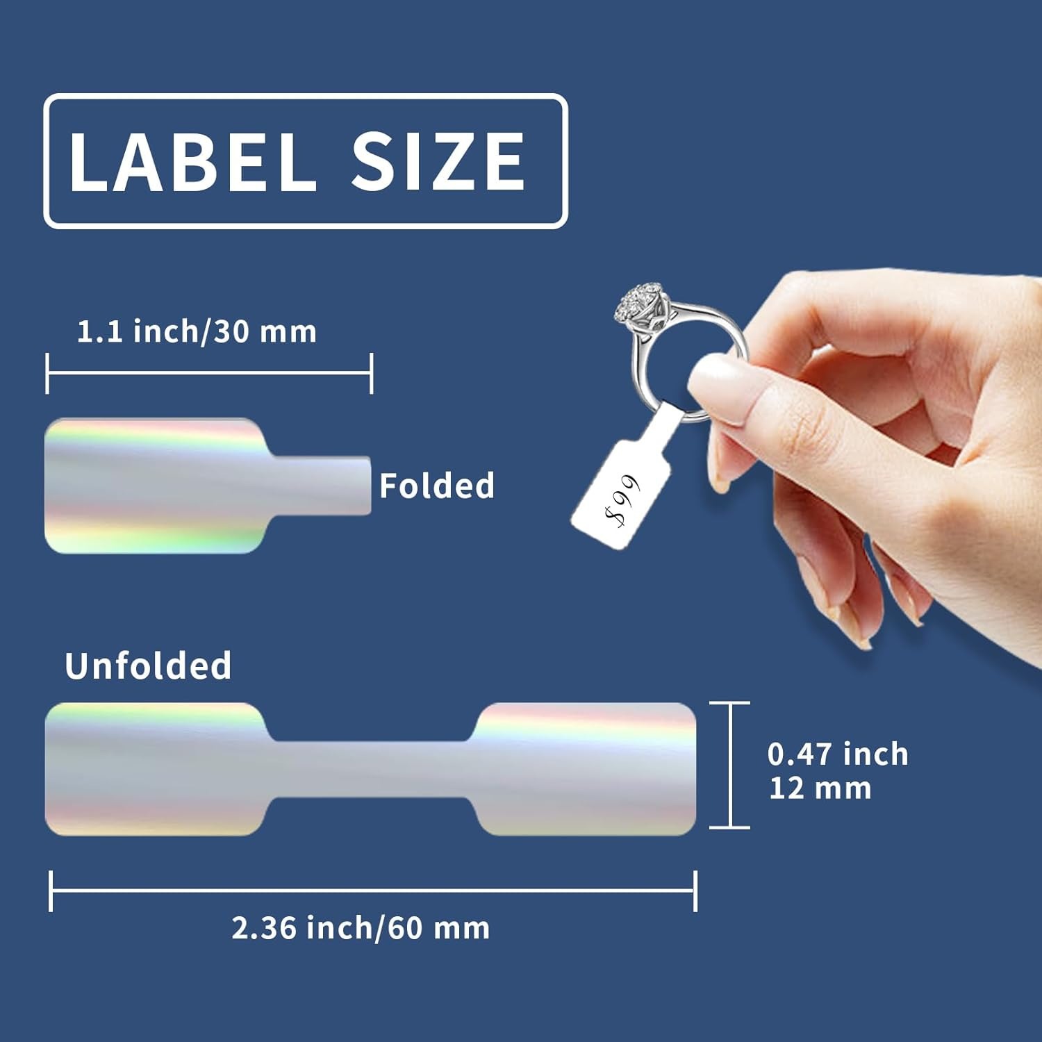 500pcs/롤 빈 종이 가격 태그 스티커 쥬얼리 레이 - Kraft Hang Tag 리뷰 및 가격